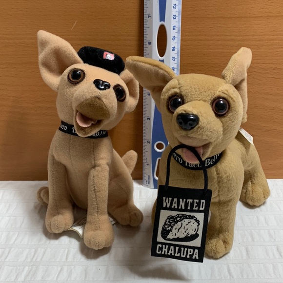 Taco Bell Merch Plush Dogs w/Sounds by Applause - Picture 3 of 10